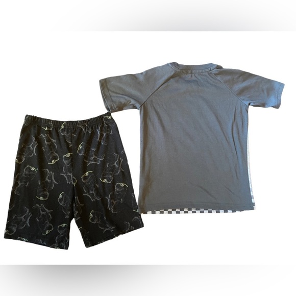 Dinosaur “Like a Boss” Boys Size 4/5 Short Sleeve Shorts PJ Set - Picture 4 of 5